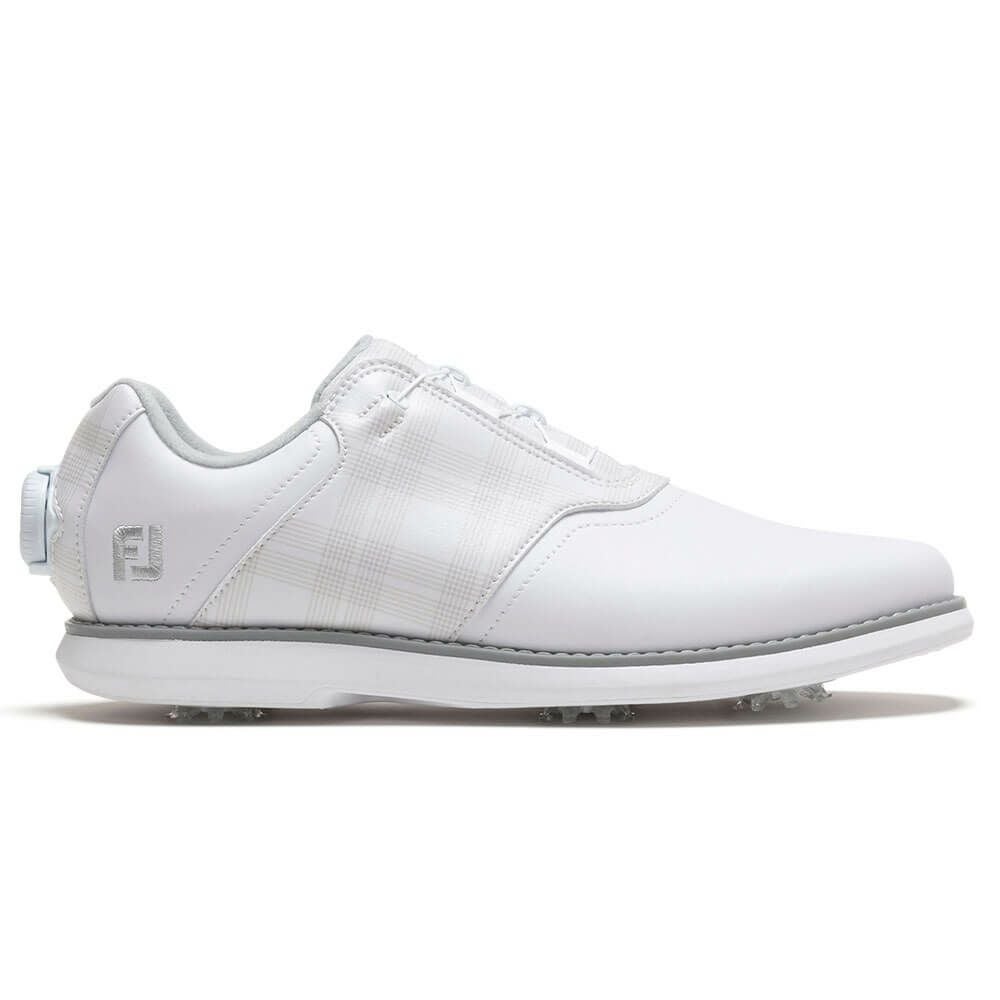 フットジョイ　イーコンフォート ボア 2025年モデル レディース ソフトスパイク ゴルフシューズ 98773 ホワイト/ホワイト/グレー 詳細2