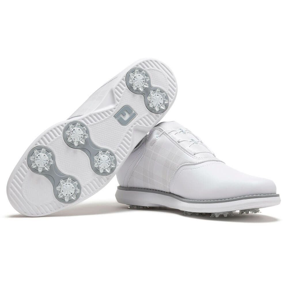 フットジョイ　イーコンフォート ボア 2025年モデル レディース ソフトスパイク ゴルフシューズ 98773 ホワイト/ホワイト/グレー 詳細5