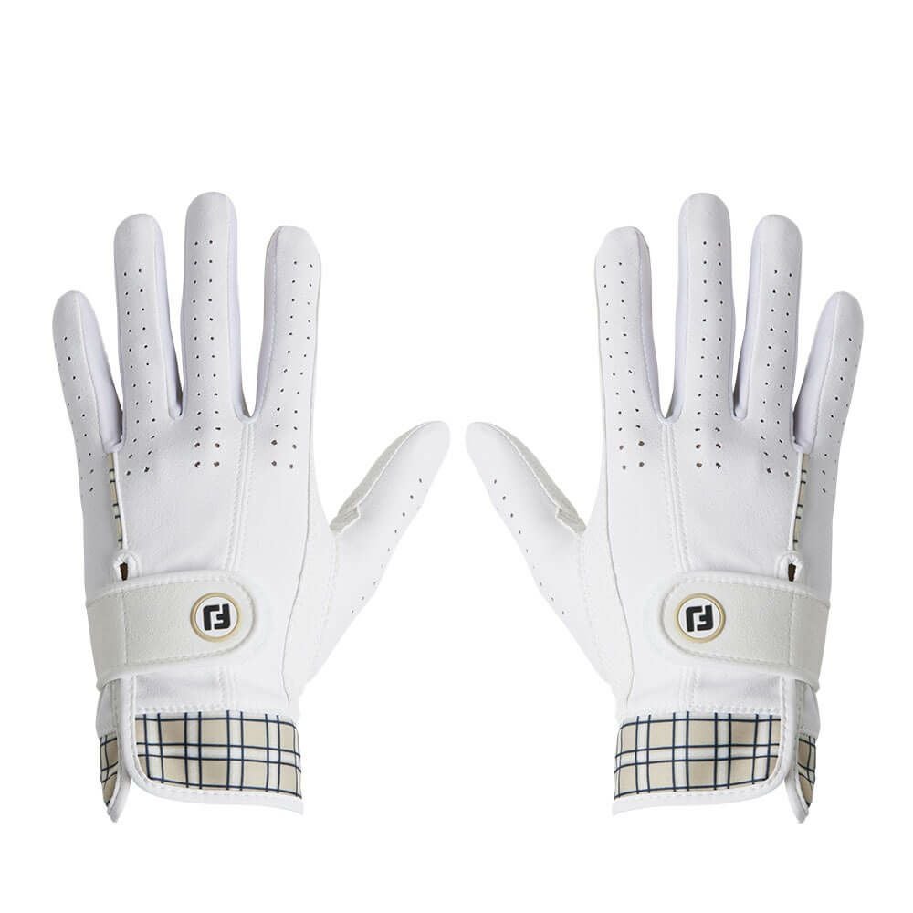 フットジョイ FootJoy　eComfort イーコンフォート 2025年モデル レディース 両手用 ゴルフグローブ FGLE25 WB ホワイト/ベージュ ホワイト/ベージュ