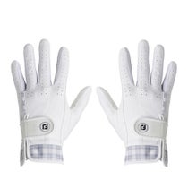 フットジョイ FootJoy　イーコンフォート 2025年モデル レディース 両手用 ゴルフグローブ FGLE25 WG ホワイト/グレー