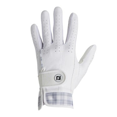 フットジョイ FootJoy　eComfort イーコンフォート 2025年モデル レディース 両手用 ゴルフグローブ FGLE25 WG ホワイト/グレー 詳細1