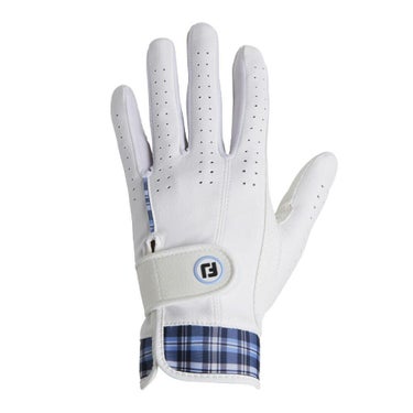 フットジョイ FootJoy　eComfort イーコンフォート 2025年モデル レディース 両手用 ゴルフグローブ FGLE25 WS ホワイト/スカイブルー ホワイト/スカイブルー 詳細1