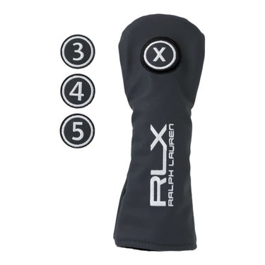 RLX GOLF　プレミアムシリーズ メンズ ユーティリティ用 ヘッドカバー RLU017 BK ブラック　2025年モデル ブラック