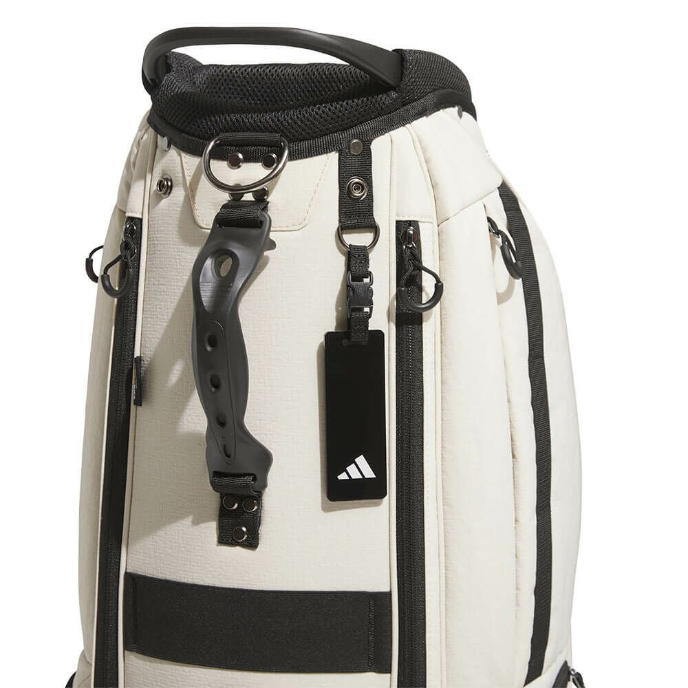 アディダス adidas　メンズ スリーストライプス コーデュラ キャディバッグ KVH34 JM2972 アルミナ　2025年モデル 詳細2