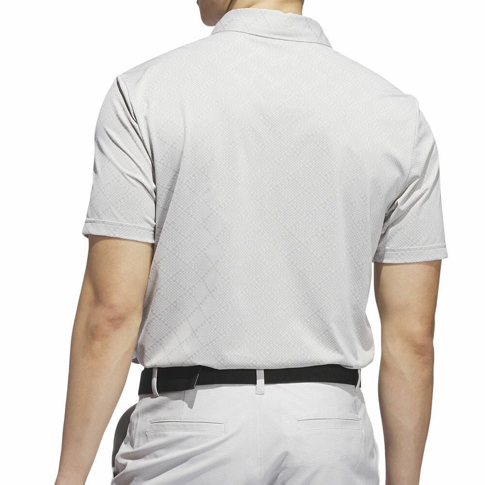 アディダス adidas　メンズ ジャガード 半袖 ボタンダウン ポロシャツ JVU15　2025年モデル 詳細2
