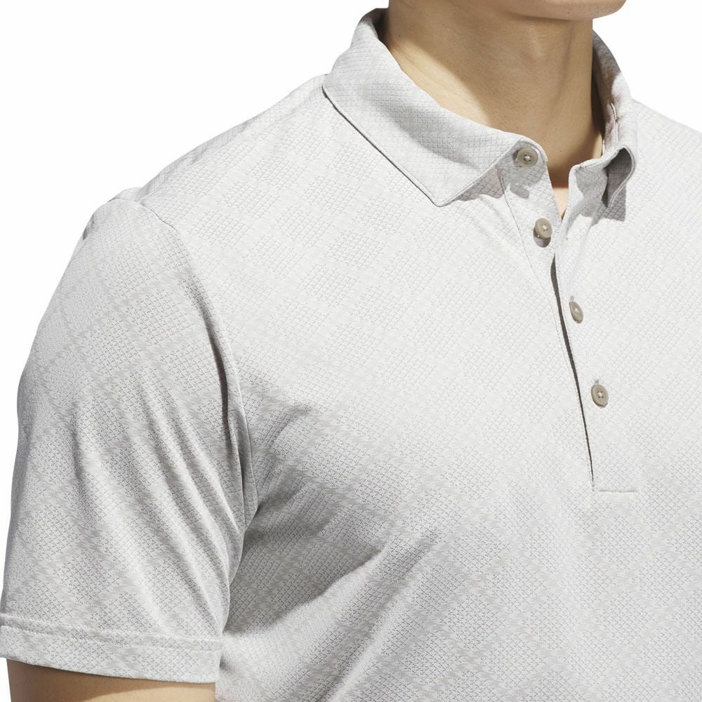 アディダス adidas　メンズ ジャガード 半袖 ボタンダウン ポロシャツ JVU15　2025年モデル 詳細4