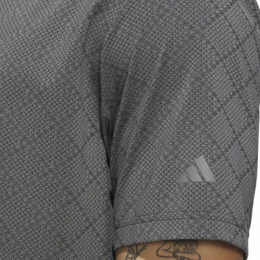 アディダス adidas　メンズ ジャガード 半袖 ボタンダウン ポロシャツ JVU15　2025年モデル 詳細13