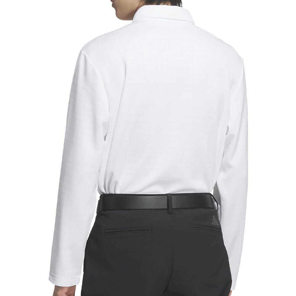 アディダス adidas　メンズ シーズナルジャガード 長袖 ポロシャツ JVV03　2025年モデル 詳細1