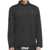 アディダス adidas　メンズ シーズナルジャガード 長袖 ポロシャツ JVV03　2025年モデル ブラック