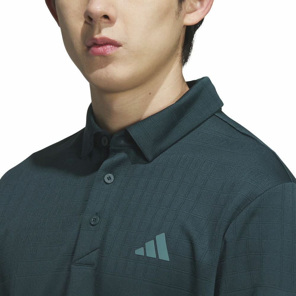 アディダス adidas メンズ シーズナルジャガード 長袖 ポロシャツ