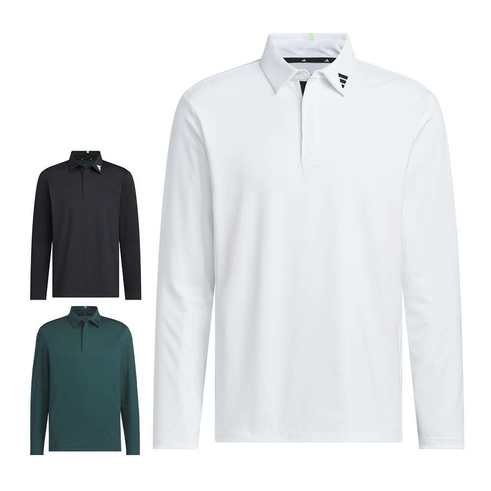 アディダス adidas メンズ アディゼロ ジャガード 長袖 ポロシャツ