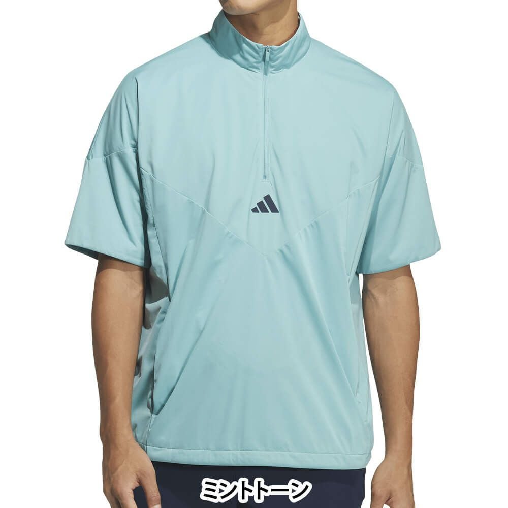 アディダス adidas メンズ コードカオス ハーフジップ 半袖 ウィンド