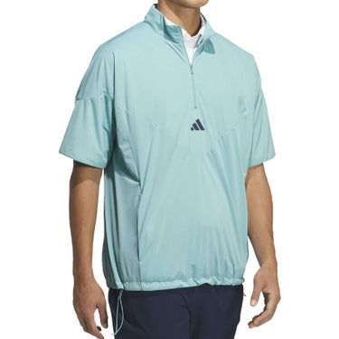 アディダス adidas　メンズ コードカオス ハーフジップ 半袖 ウィンド UV105　2025年モデル 詳細7