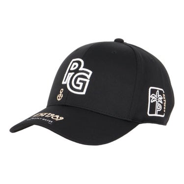 パーリーゲイツ PEARLY GATES　PGロゴ ベーシック キャップ 053-5287821 010 ブラック　2025年モデル ブラック
