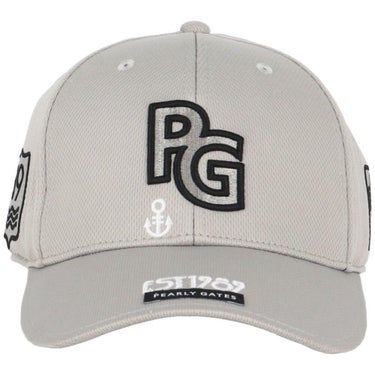 パーリーゲイツ PEARLY GATES　PGロゴ ベーシック キャップ 053-5287821 020 グレー　2025年モデル 詳細2