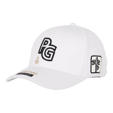 パーリーゲイツ PEARLY GATES　PGロゴ ベーシック キャップ 053-5287821 030 ホワイト　2025年モデル ホワイト