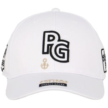 パーリーゲイツ PEARLY GATES　PGロゴ ベーシック キャップ 053-5287821 030 ホワイト　2025年モデル 詳細1
