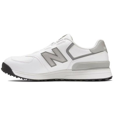 ニューバランスゴルフ　574 SL BOA 574 v4 スパイクレス ゴルフシューズ UG574BC4 WHITE/GRAY　2025年モデル 詳細2