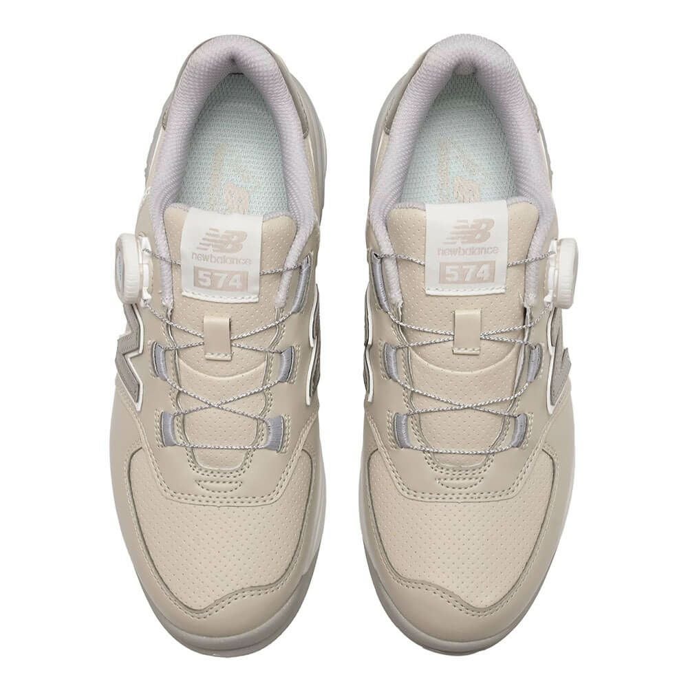 ニューバランスゴルフ　574 SL BOA 574 v4  レディース スパイクレス ゴルフシューズ WG574BB4 BEIGE　2025年モデル 詳細3
