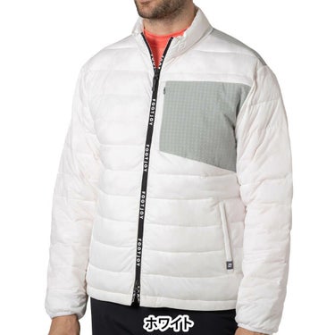 フットジョイ FootJoy　メンズ 中綿 長袖 フルジップ ジャケット FJ-F24-O03　2024年モデル ホワイト