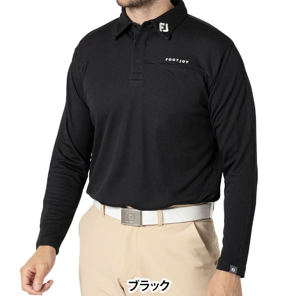 フットジョイ FootJoy メンズ フロントポケット 長袖 ポロシャツ FJ
