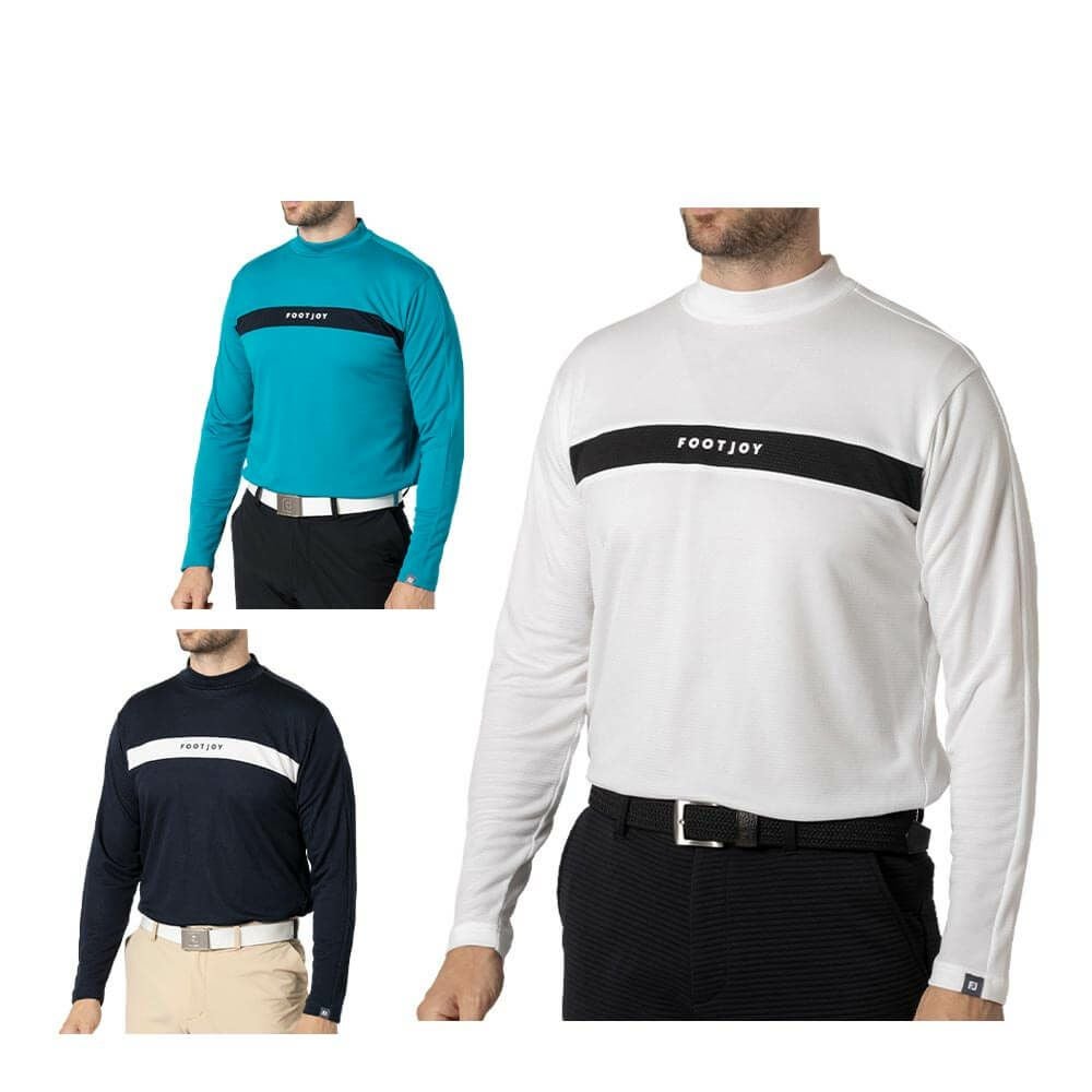 �t�b�g�W���C FootJoy�@�����Y �`�F�X�g���C�� ���� ���b�N�l�b�N�V���c FJ-F24-S02�@2024�N���f��