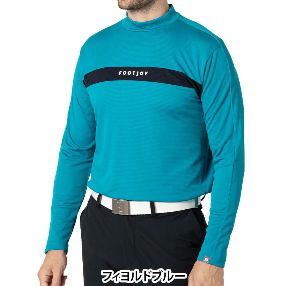 フットジョイ FootJoy メンズ チェストライン 長袖 モックネックシャツ FJ-F24-S02 2024年モデル