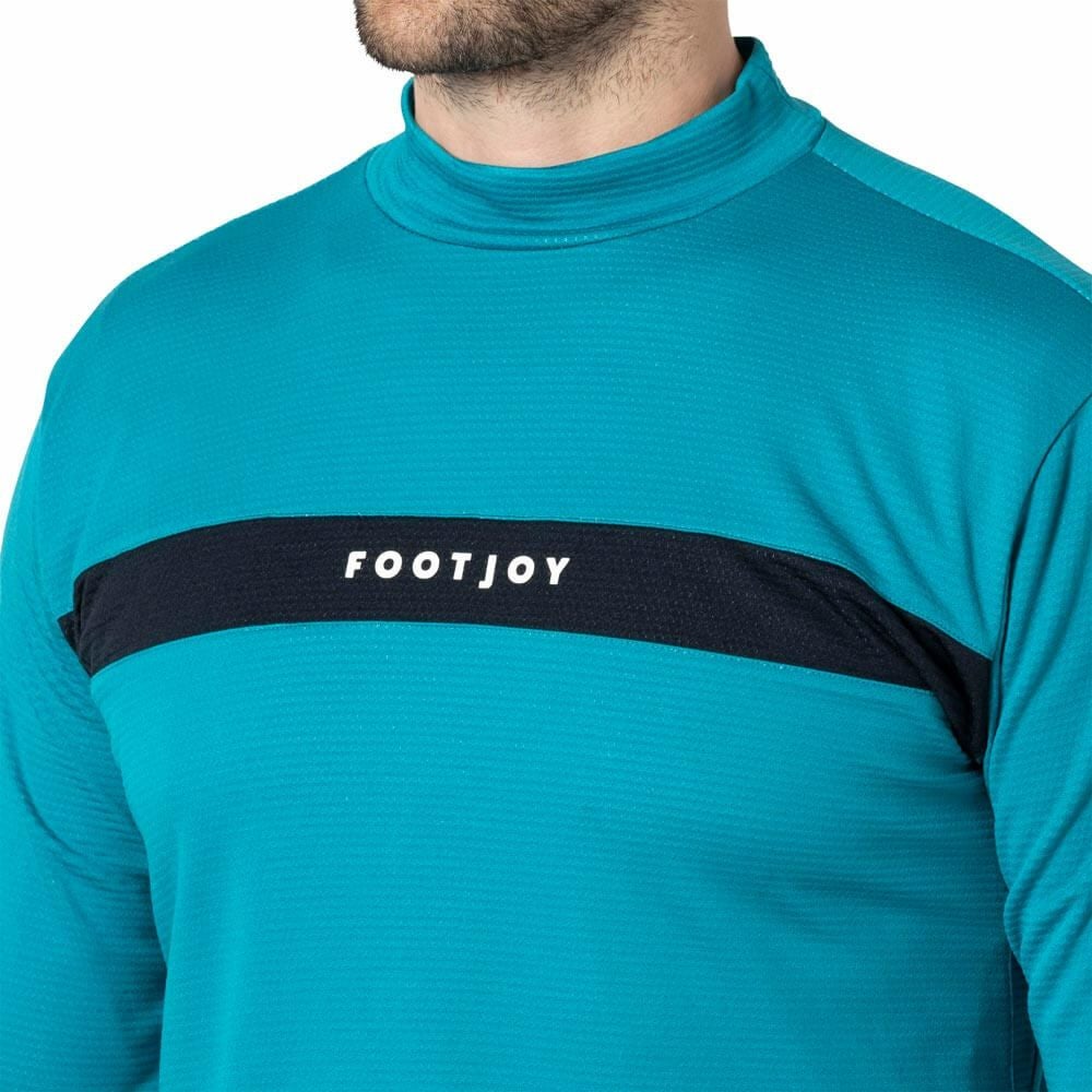 フットジョイ FootJoy メンズ チェストライン 長袖 モックネックシャツ