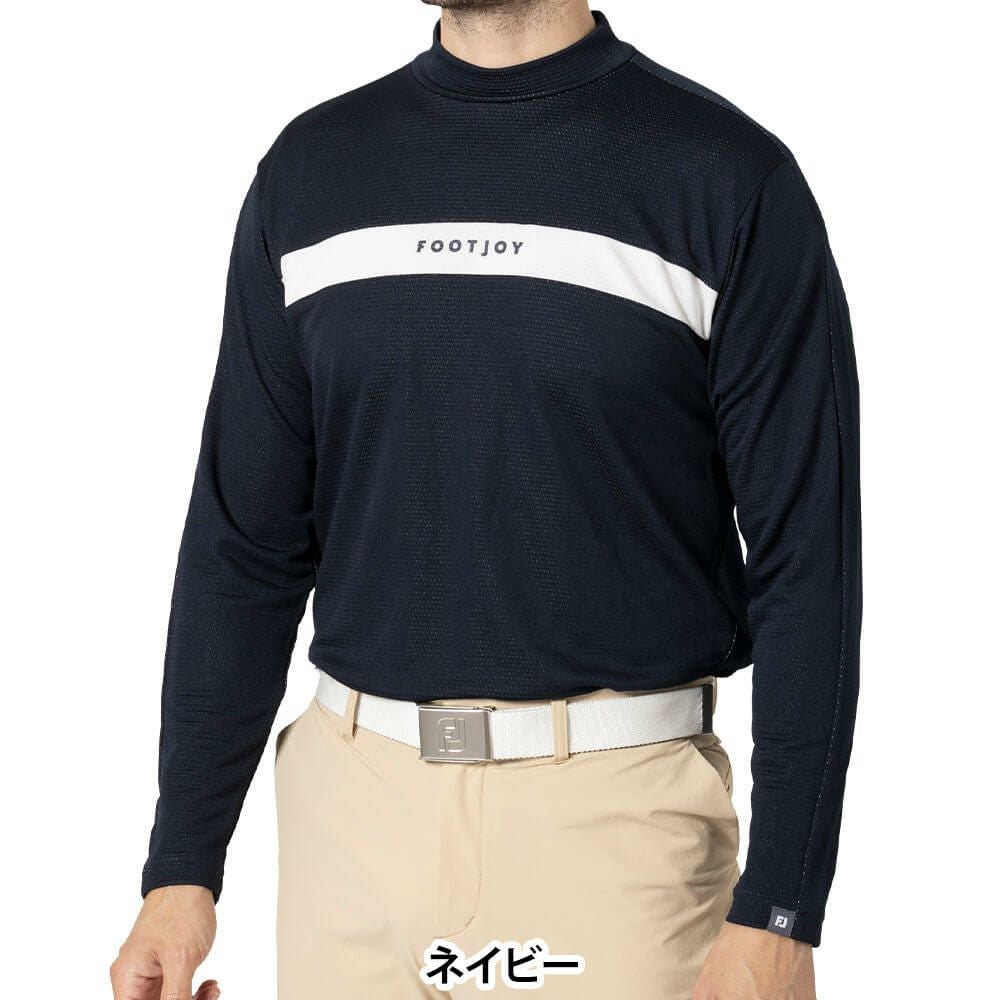 フットジョイ FootJoy メンズ チェストライン 長袖 モックネックシャツ