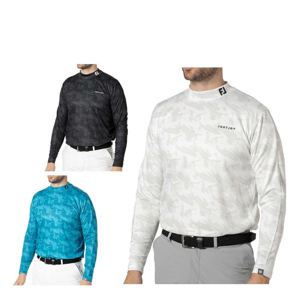 フットジョイ FootJoy メンズ 撥水 ストレッチ 生地切替 長袖