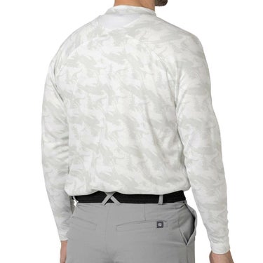 フットジョイ FootJoy　メンズ 総柄プリント 長袖 モックネックシャツ FJ-F24-S03　2024年モデル 詳細4