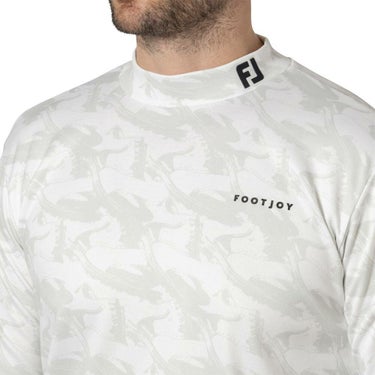 フットジョイ FootJoy　メンズ 総柄プリント 長袖 モックネックシャツ FJ-F24-S03　2024年モデル 詳細5