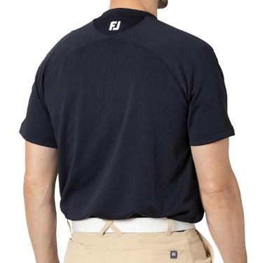 フットジョイ FootJoy　メンズ ロゴプリント 半袖 モックネックシャツ FJ-F24-S05　2024年モデル 詳細2