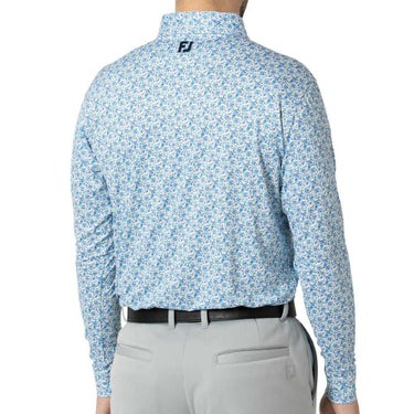 フットジョイ FootJoy　メンズ フラワープリント 長袖 ボタンダウン ポロシャツ FJ-F24-S10　2024年モデル 詳細2