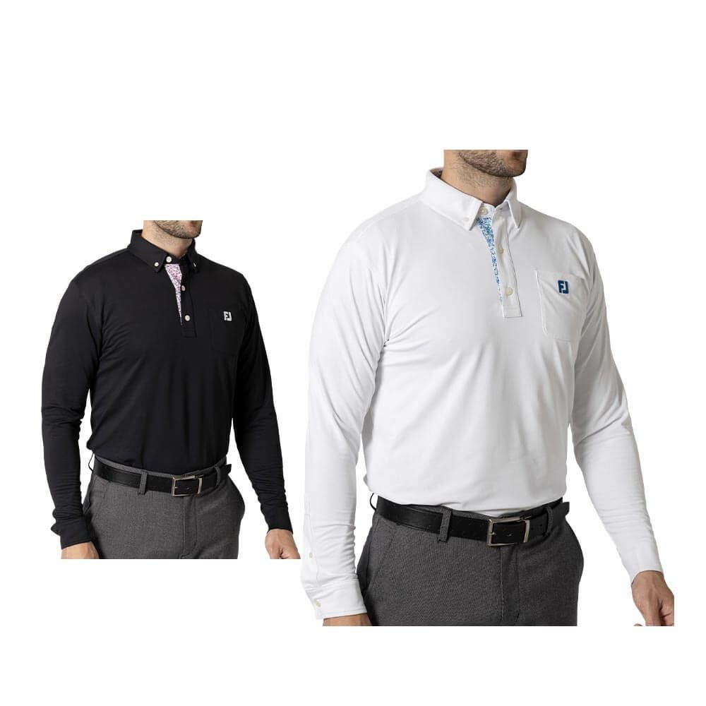 FootJoy 長袖ゴルフポロシャツシャツ 3XL 3色セット MEN'S FJロゴジャカード 長袖シャツ - FootJoy Japan