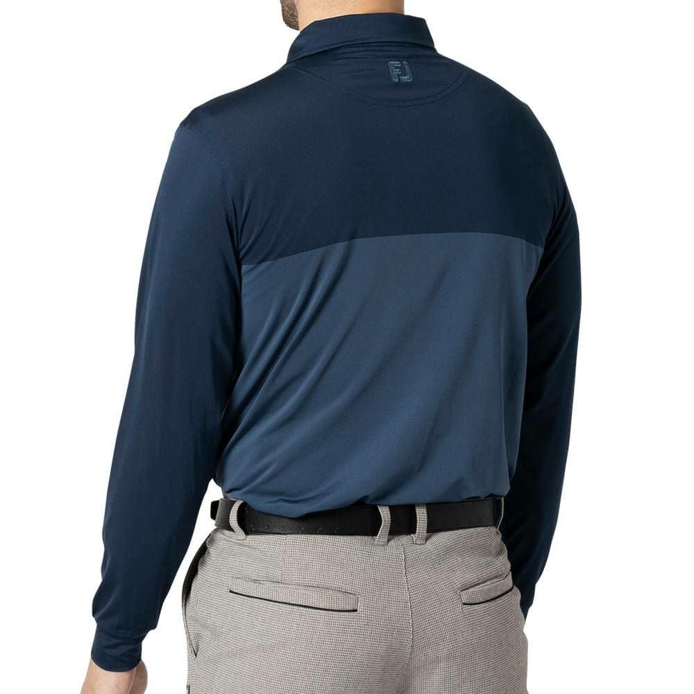 フットジョイ FootJoy　メンズ カラーブロック 長袖 ポロシャツ FJ-F24-S16　2024年モデル 詳細2