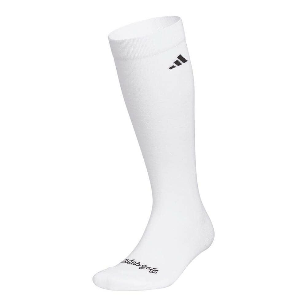 アディダス adidas　レディース ロゴデザイン ニーソックス JWK33 JM2730 ホワイト　2025年モデル ホワイト