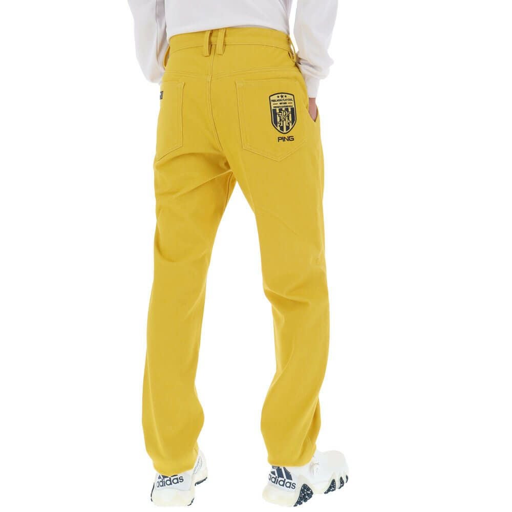 【イエロー】全方向ストレッチTCツイル5ポケットストレートパンツ <NATIVE> (MENS) PING APPAREL】全方向ストレッチTCツイル5ポケットストレートパンツ
