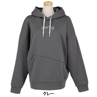 ピン PING　レディース ロゴプリント アシンメトリー 長袖 フーディー 622-5262800　2025年モデル 詳細9