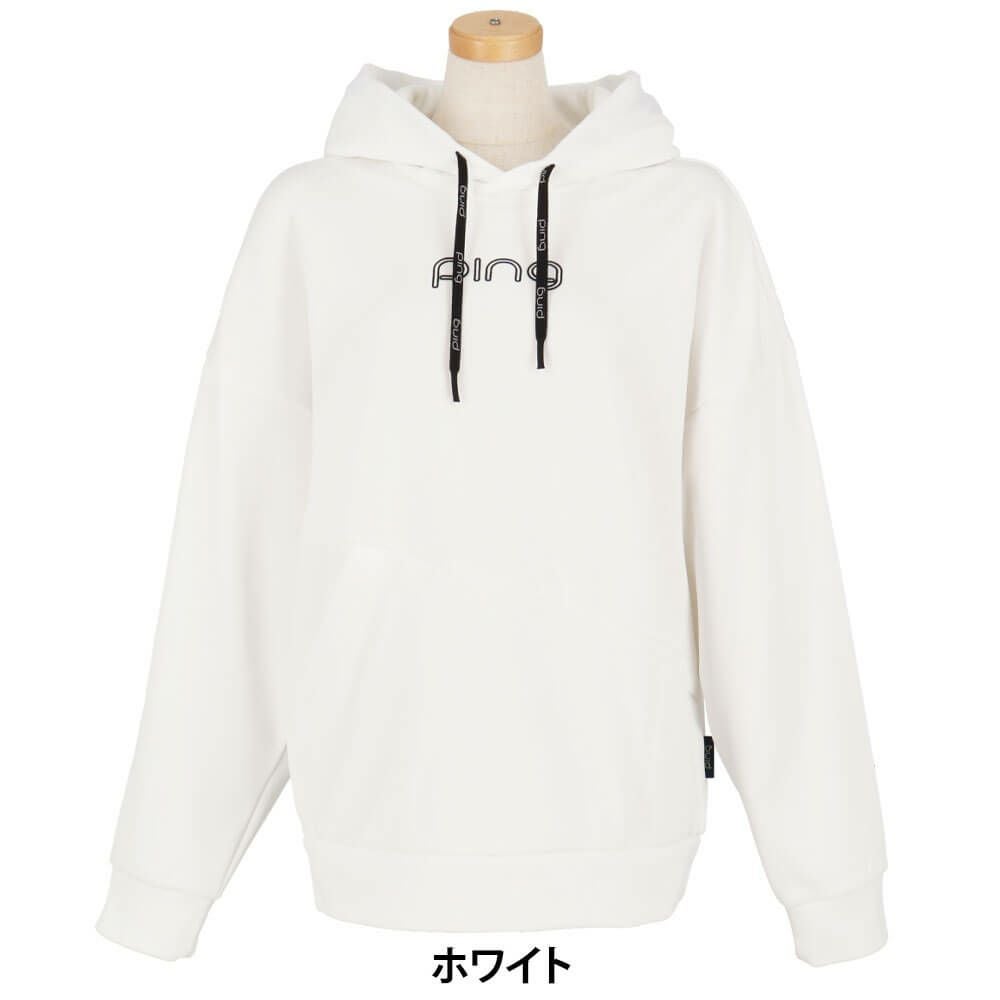 ピン PING　レディース ロゴプリント アシンメトリー 長袖 フーディー 622-5262800　2025年モデル 詳細12
