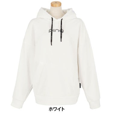 ピン PING　レディース ロゴプリント アシンメトリー 長袖 フーディー 622-5262800　2025年モデル 詳細12