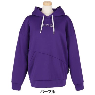 ピン PING　レディース ロゴプリント アシンメトリー 長袖 フーディー 622-5262800　2025年モデル 詳細17