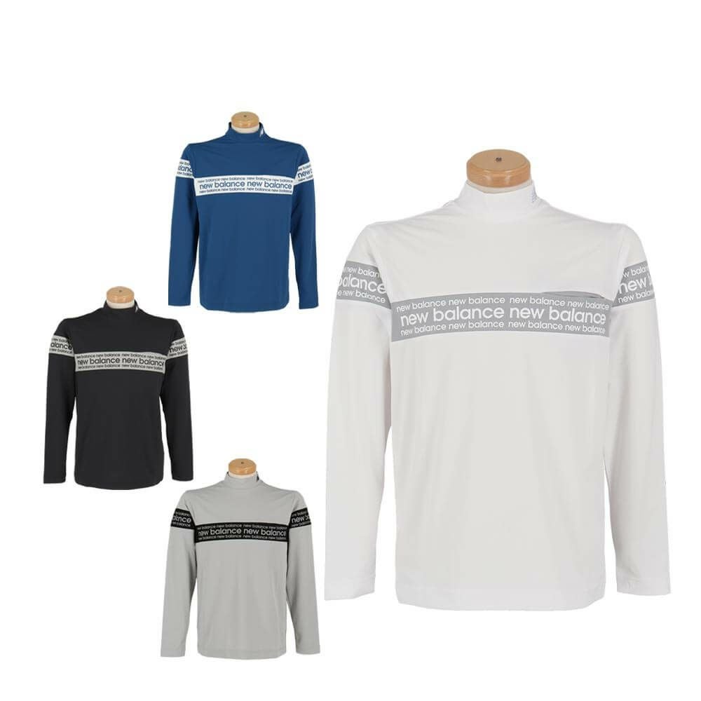 ニューバランスゴルフ メンズ チェストライン 長袖 モックネック