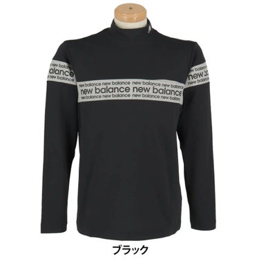 ニューバランスゴルフ　メンズ チェストライン 長袖 モックネック シャツ 012-5267002　2025年モデル 詳細1 詳細2