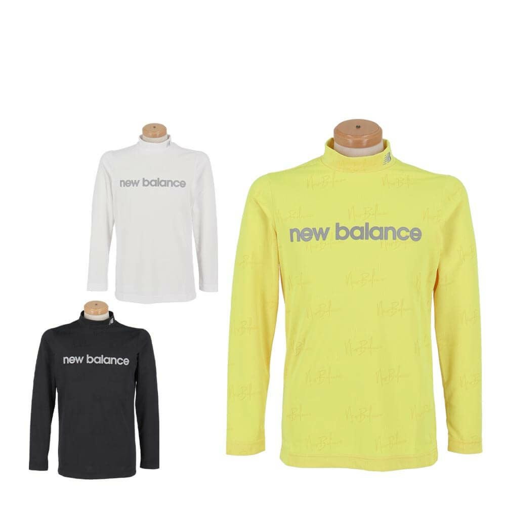 ニューバランスゴルフ メンズ モノグラムジャカード 長袖 モックネック