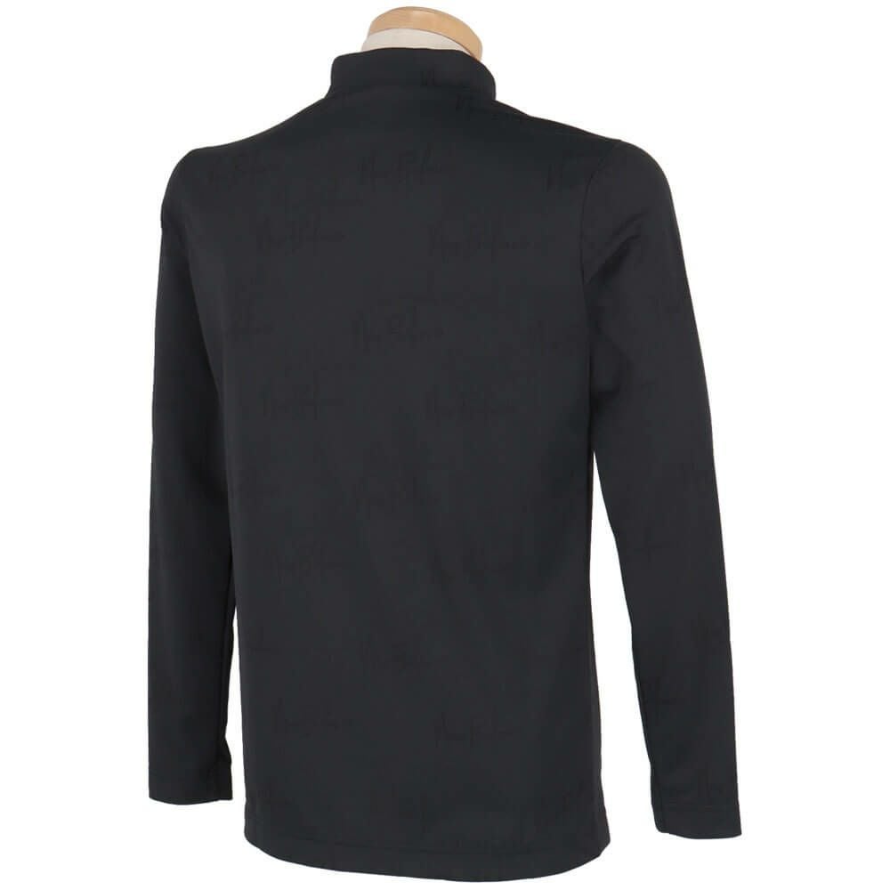 ニューバランスゴルフ　メンズ モノグラムジャカード 長袖 モックネック シャツ 012-5267003　2025年モデル 詳細1 詳細3