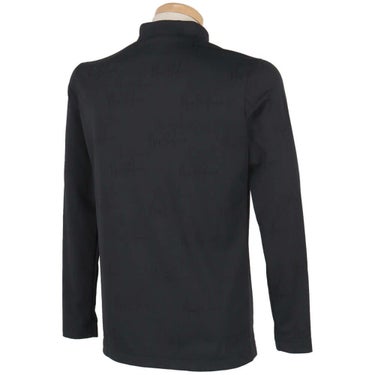 ニューバランスゴルフ　メンズ モノグラムジャカード 長袖 モックネック シャツ 012-5267003　2025年モデル 詳細1 詳細3