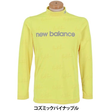 ニューバランスゴルフ　メンズ モノグラムジャカード 長袖 モックネック シャツ 012-5267003　2025年モデル 詳細1 詳細8