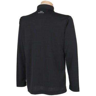 ニューバランスゴルフ　メンズ ロゴグレンチェック ジャカード 長袖 ポロシャツ 012-5269002　2025年モデル 詳細1 詳細3