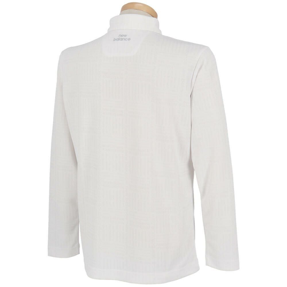 ニューバランスゴルフ　メンズ ロゴグレンチェック ジャカード 長袖 ポロシャツ 012-5269002　2025年モデル 詳細1 詳細8